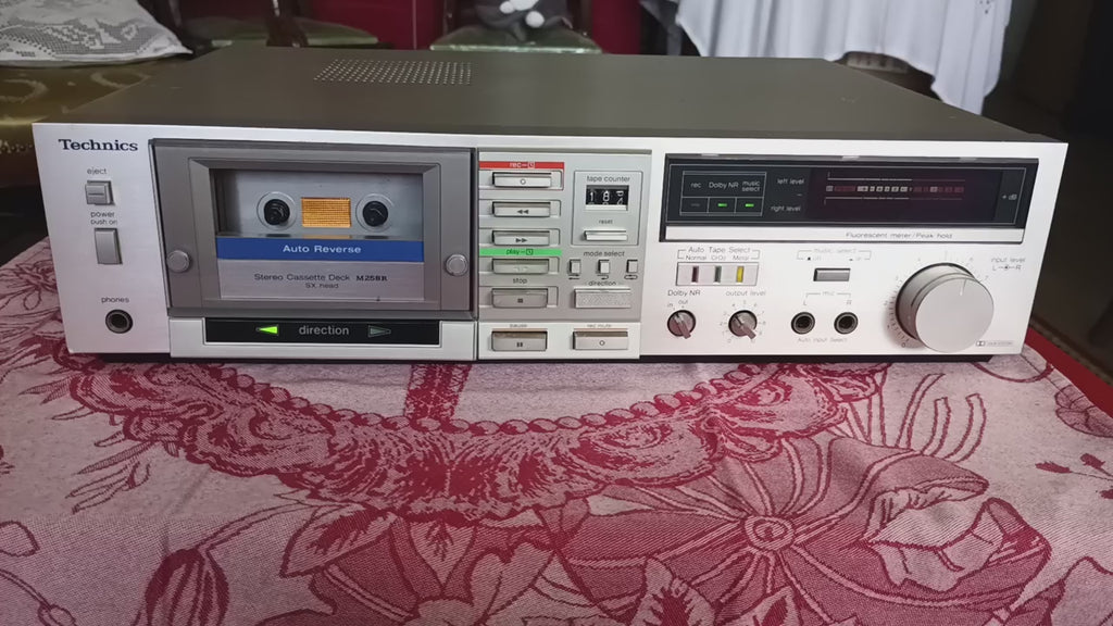 Technics RS-M258R Auto-Reverse Cassette Deck — New Belts, Fully Working