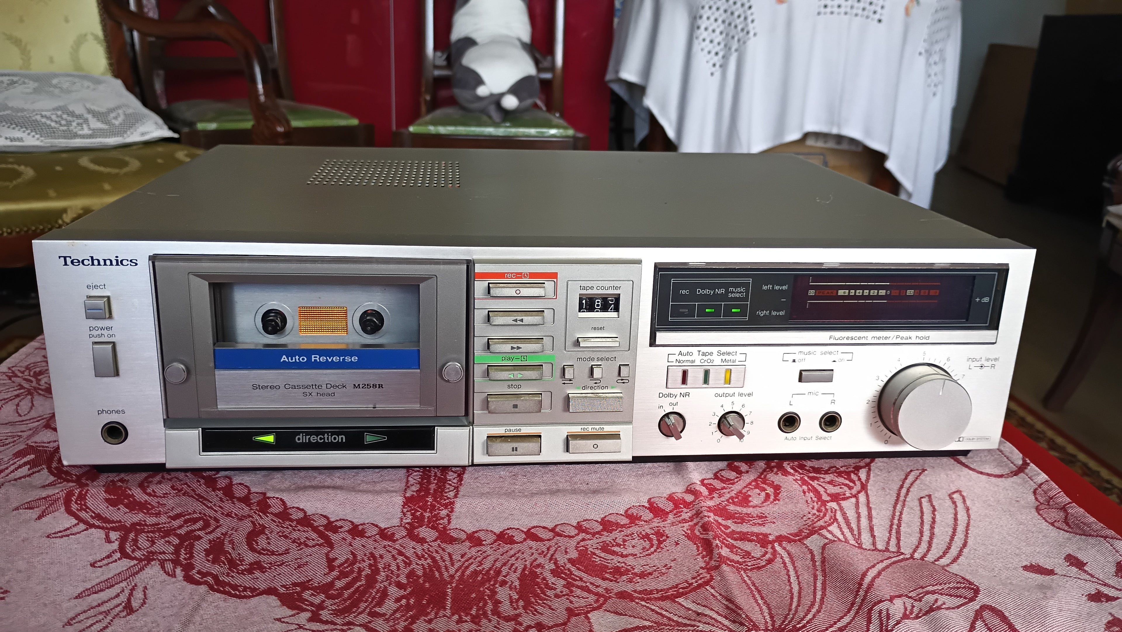 Technics RS-M258R Auto-Reverse Cassette Deck — New Belts, Fully Working